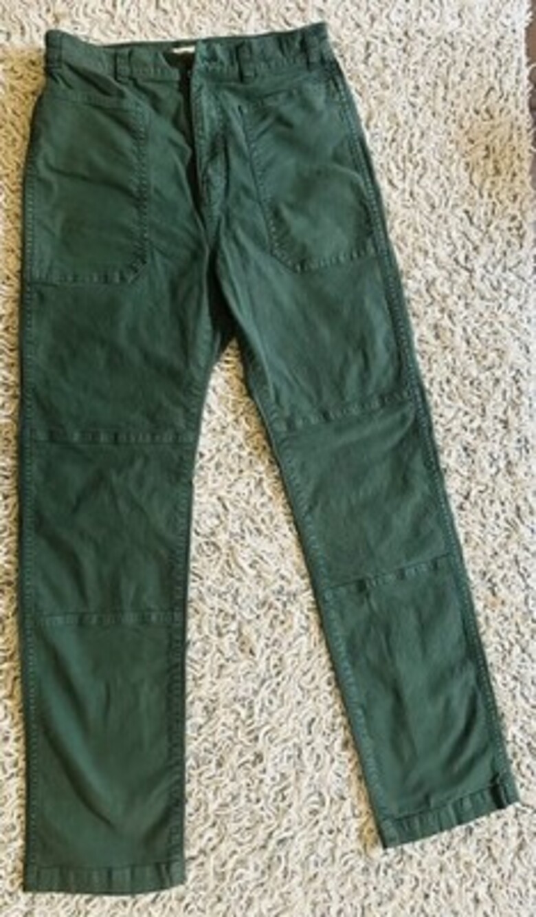 Madewell Pants Womens 26 90s Straight Green  Pockets Cotton Jeans